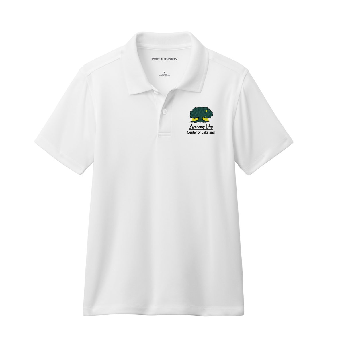 Academy Prep Lakeland White Blend Polo (8th Grade Only)