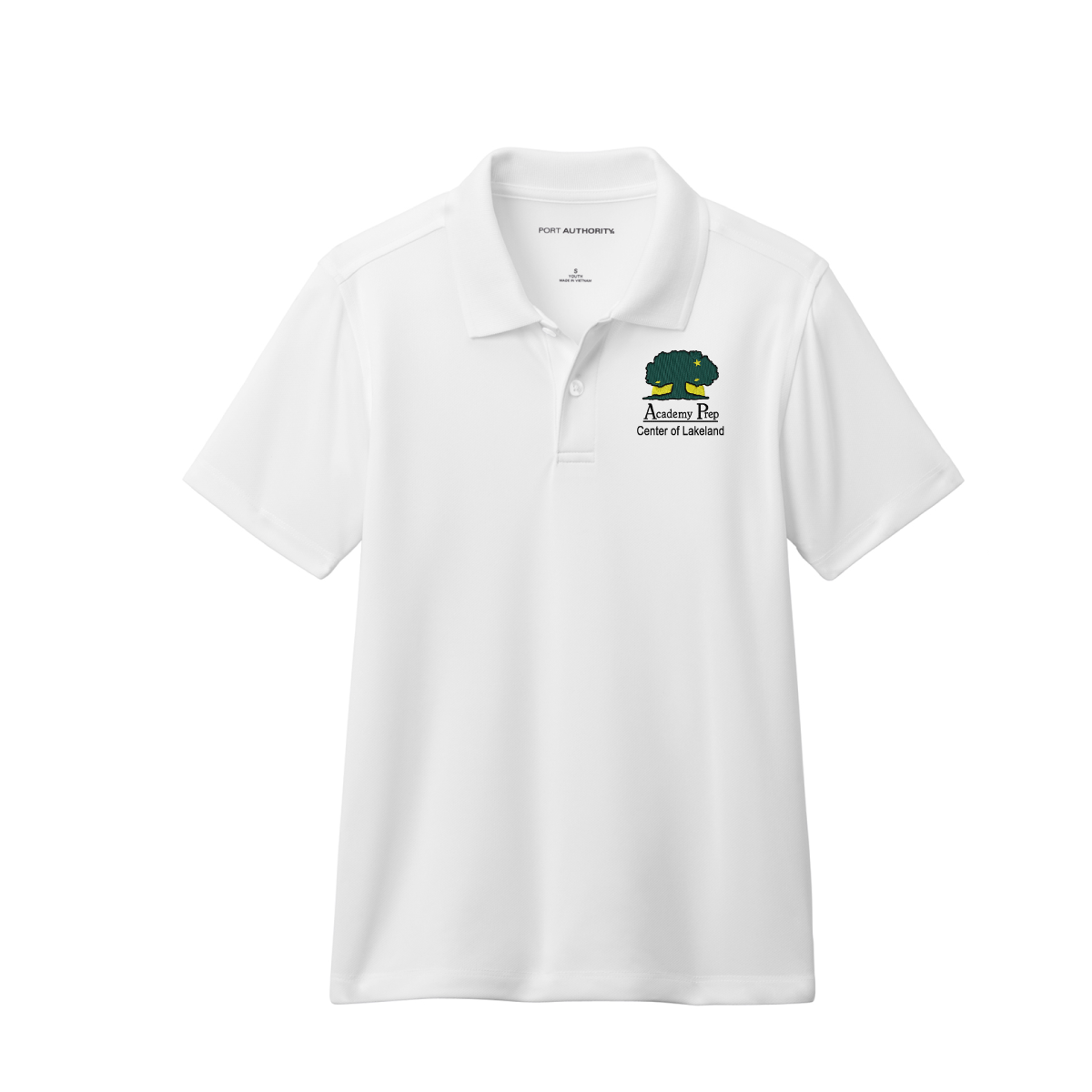 Academy Prep Lakeland White Dri-Fit Polo (8th Grade Only)