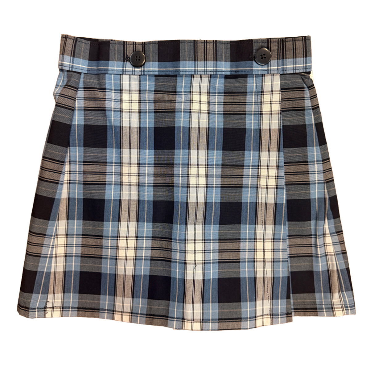 Girls Plaid Single Flap Skort - Plaid