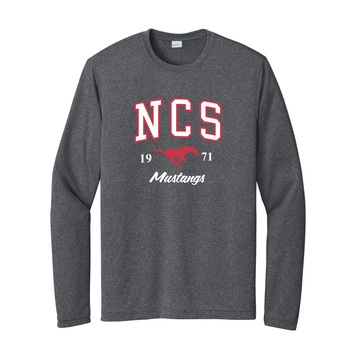 NCS Adult Heathered Long Sleeve Dry Fit